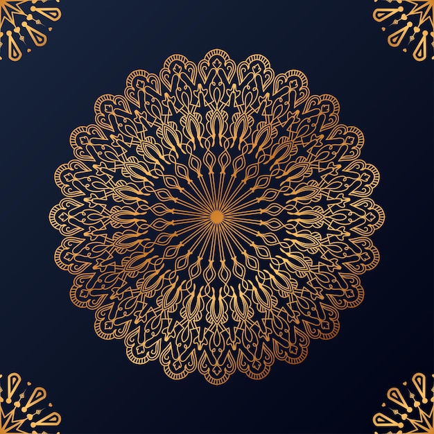 Luxe ornamentele mandala ontwerp achtergrond