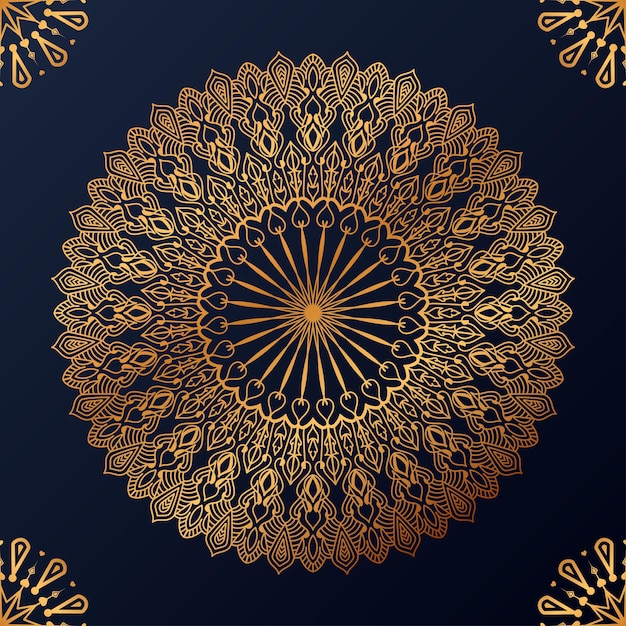 Luxe ornamentele mandala ontwerp achtergrond