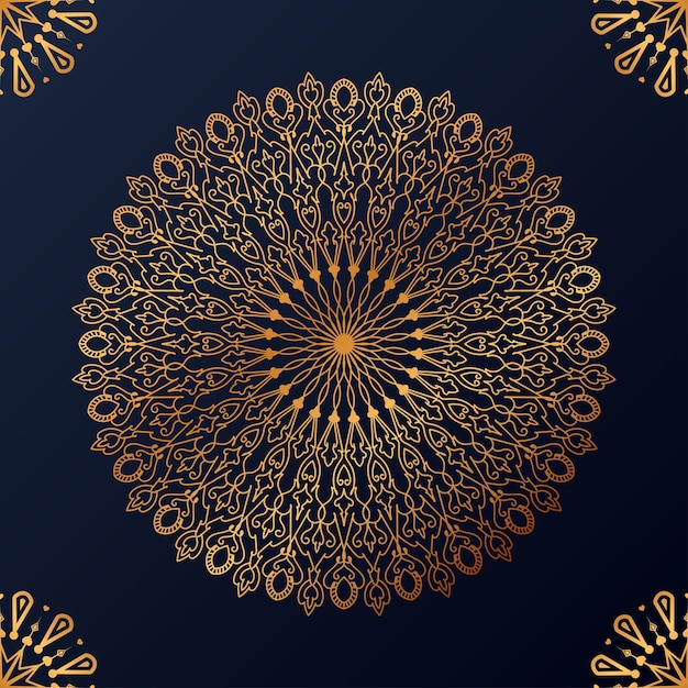Luxe ornamentele mandala ontwerp achtergrond