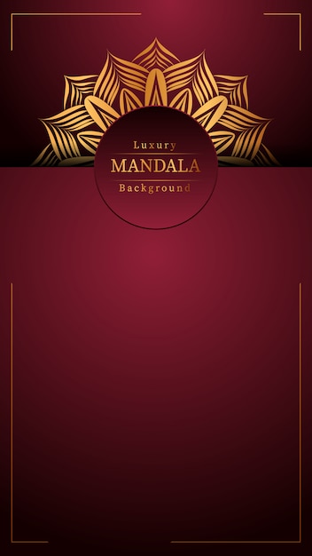 Luxe ornamentele mandala-ontwerp
