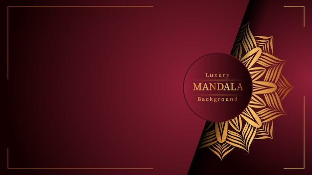 Luxe ornamentele mandala-ontwerp