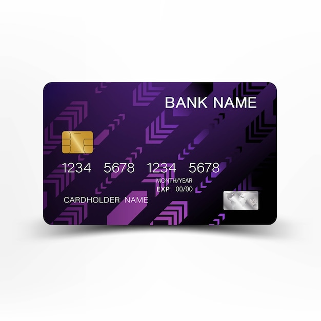 Luxe paarse creditcard.