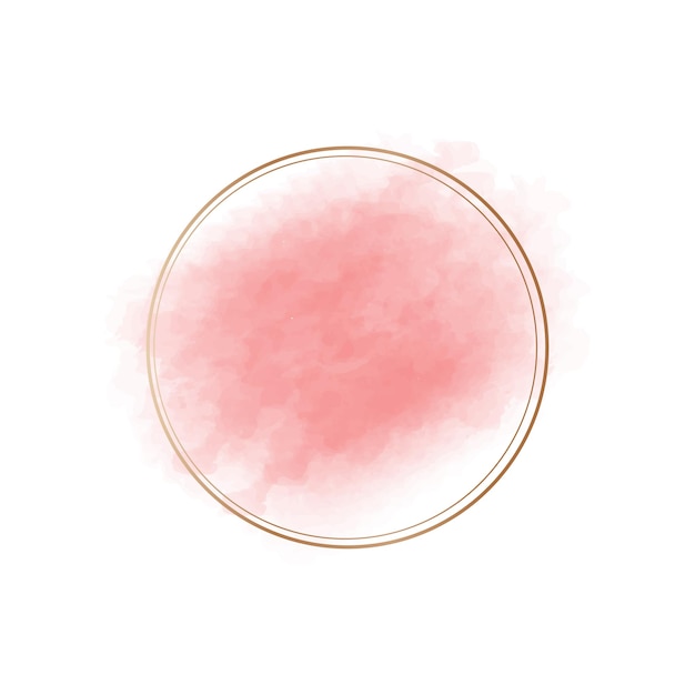 Luxe pastel roze gouden frame