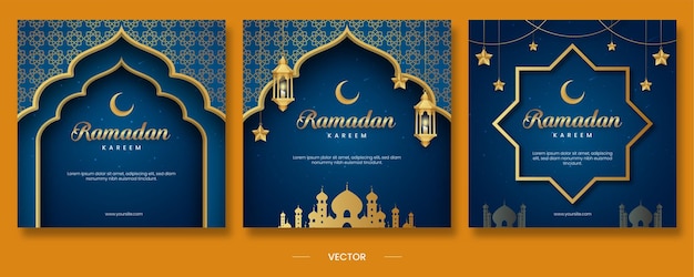 Luxe Ramadan Kareem Instagram Post-sjabloon