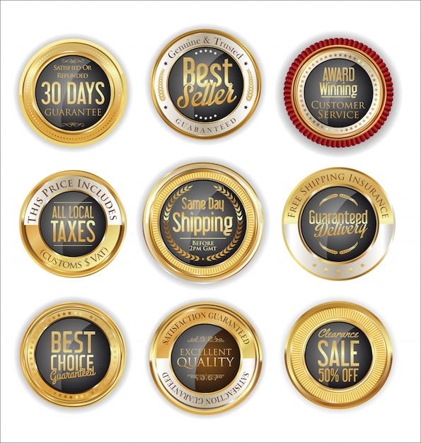 Luxe retro badges