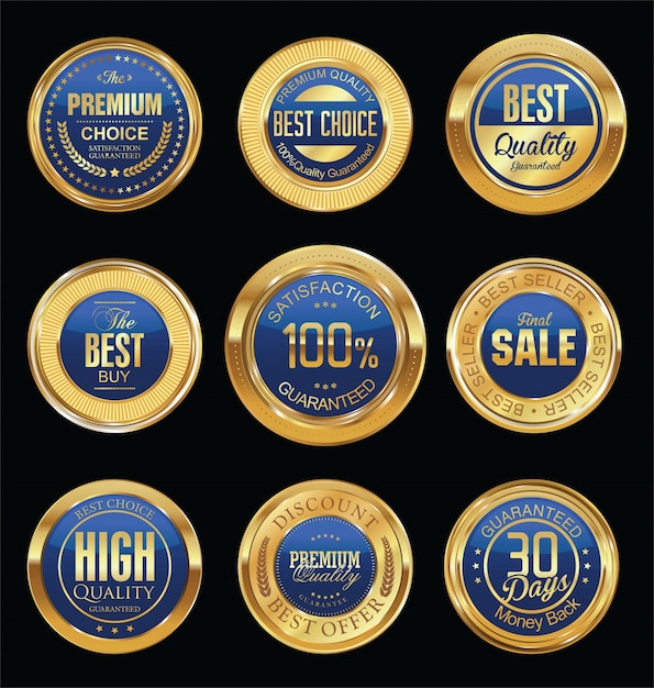 Luxe retro badges