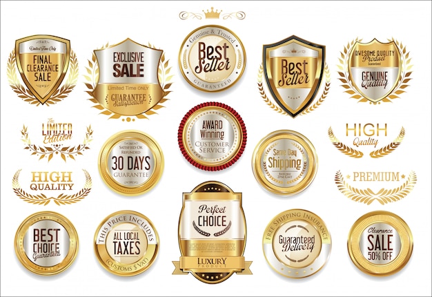 Luxe retro badges