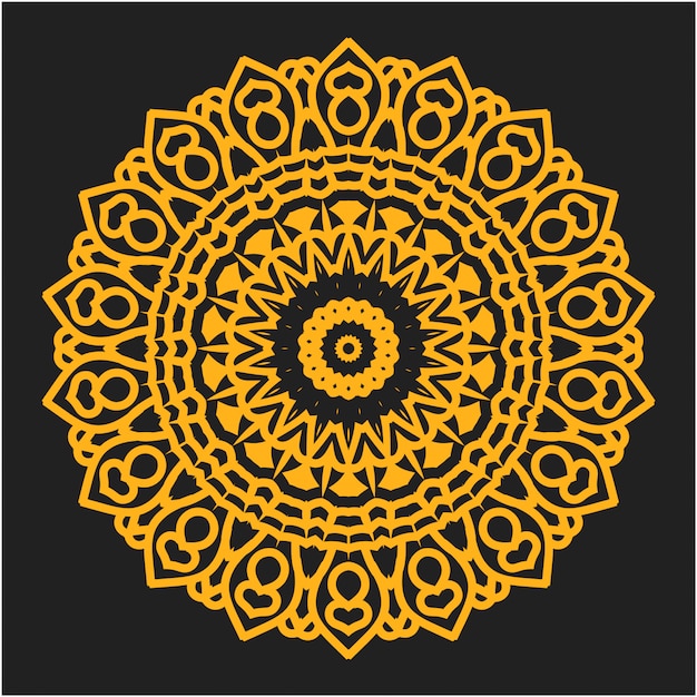 Luxe ronde mandala ornament