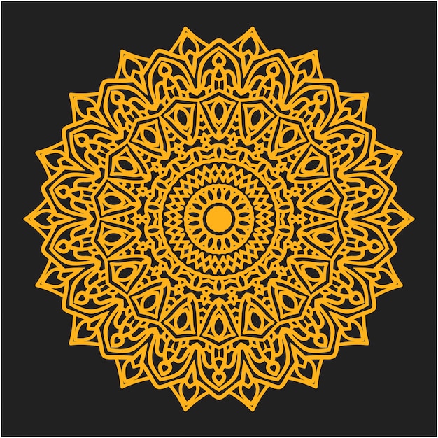 Luxe ronde mandala ornament