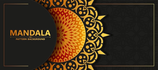 Luxe sier mandala achtergrond met Arabische islamitische Oost-patroon stijl premium