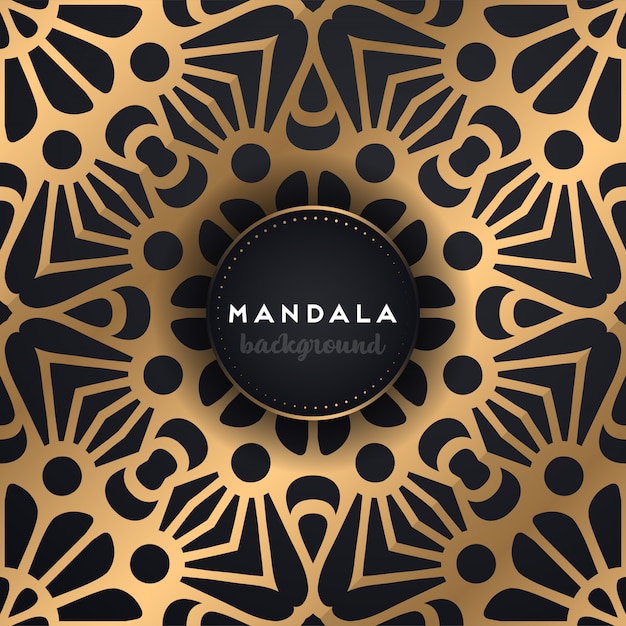 Luxe sier mandala achtergrond