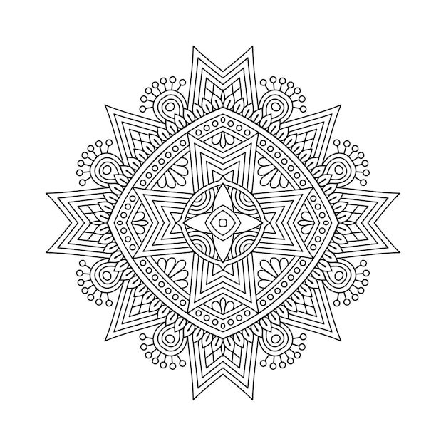 Luxe sier mandala illustratie