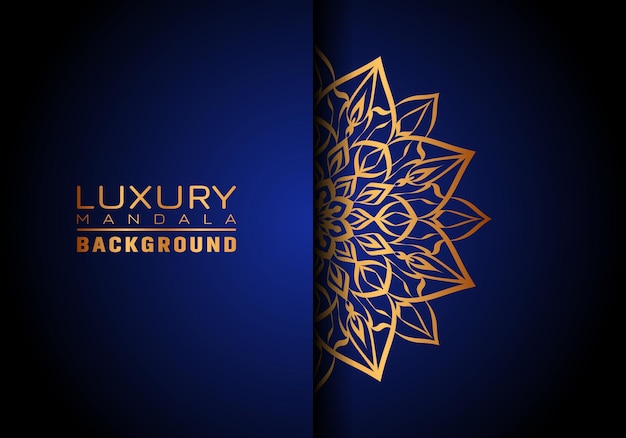 Luxe sier mandala logo achtergrond, arabesque stijl