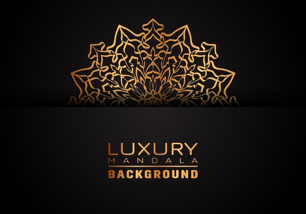 Luxe sier mandala logo achtergrond arabesque stijl