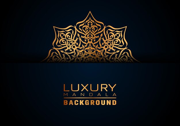 Luxe sier mandala logo achtergrond arabesque stijl