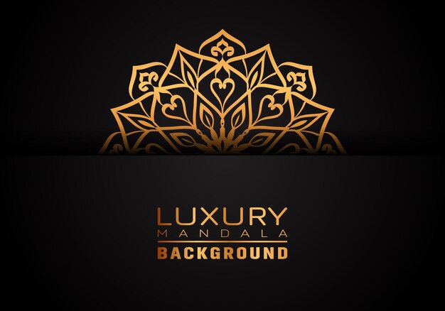 Luxe sier mandala logo achtergrond arabesque stijl