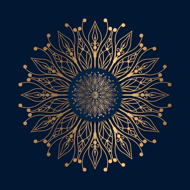 luxe sier mandala ontwerp achtergrond BD