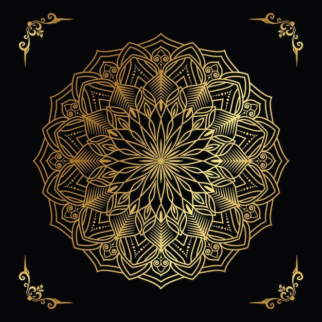 Luxe sier mandala ontwerp achtergrond Gratis Vector