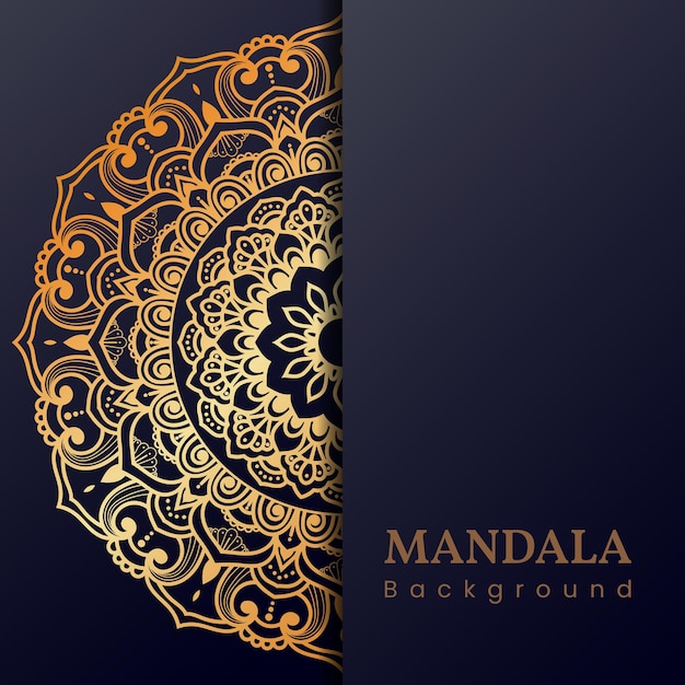 Luxe sier Mandala-ontwerp voor kleurboek en achtergrond