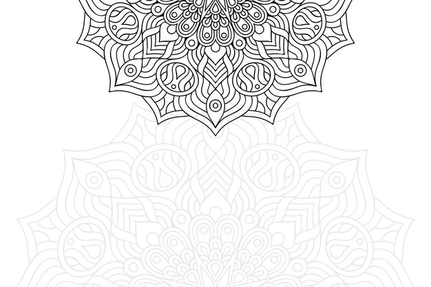 Luxe sier mandala ontwerp