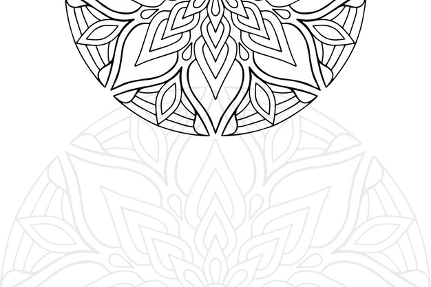 Luxe sier mandala ontwerp