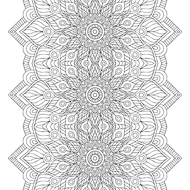 Luxe sier mandala ontwerp