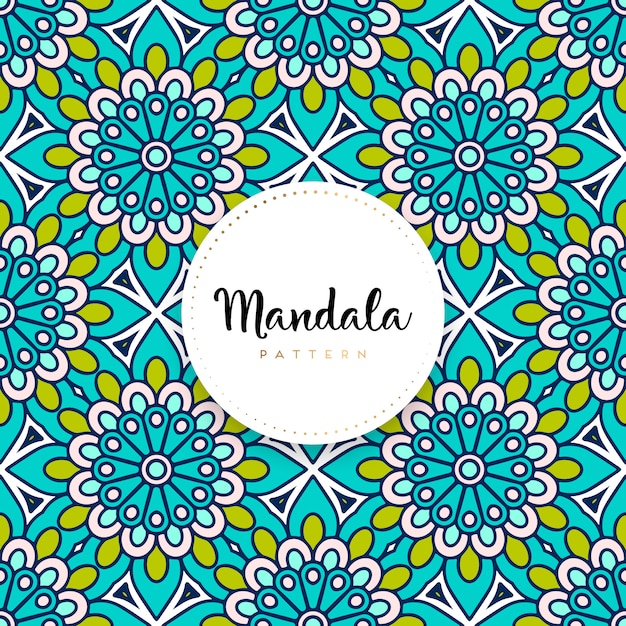 Luxe sier mandala ontwerp