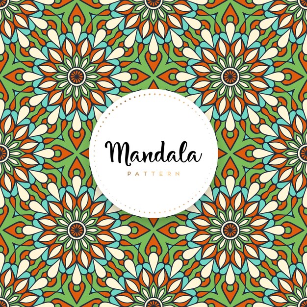 Luxe sier mandala ontwerp