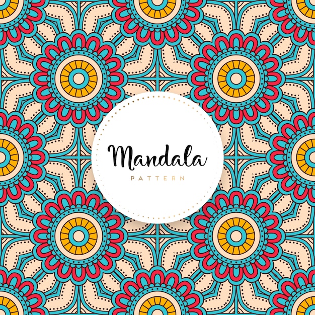 Luxe sier mandala ontwerp