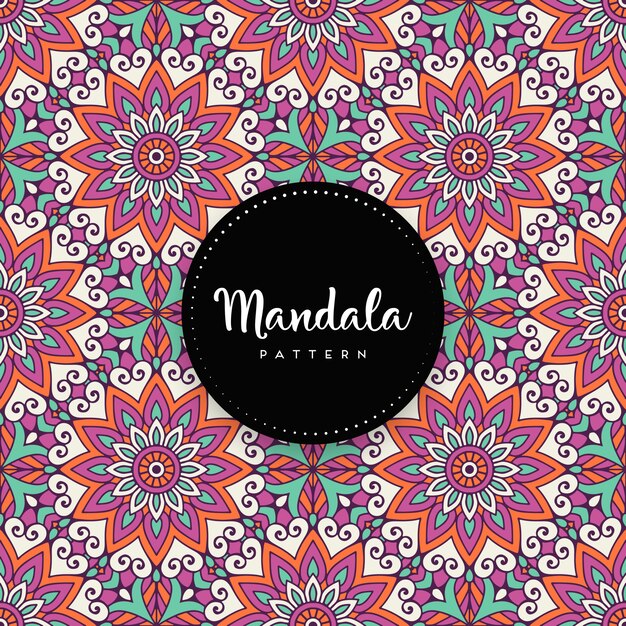 Luxe sier mandala ontwerp