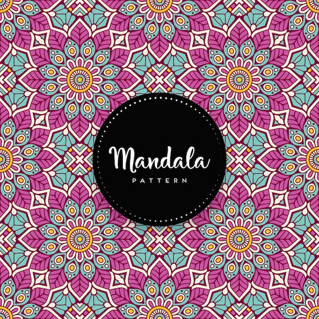 Luxe sier mandala ontwerp