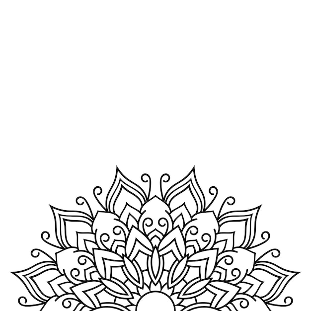 Luxe siermandala-ontwerp