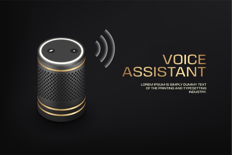 Vector luxe slimme speaker met stemassistent