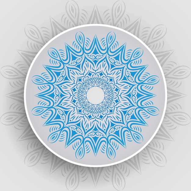 Luxe stijlvolle mandala vector achtergrond