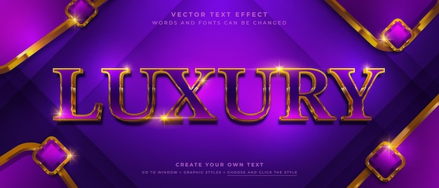 Luxe tekst-effect met gouden accenten