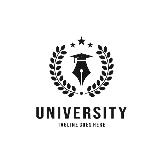 luxe universitair logo-ontwerp
