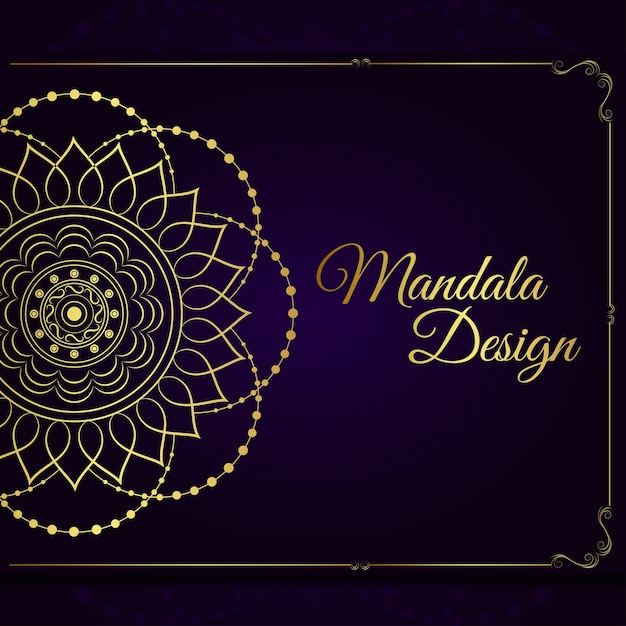 Luxe Vector Mandala achtergrondontwerp Clip Art Stock