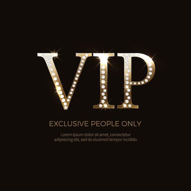 Luxe vip-labels en objecten