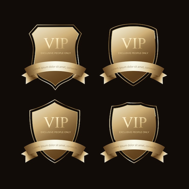 Luxe VIP-labels en objecten