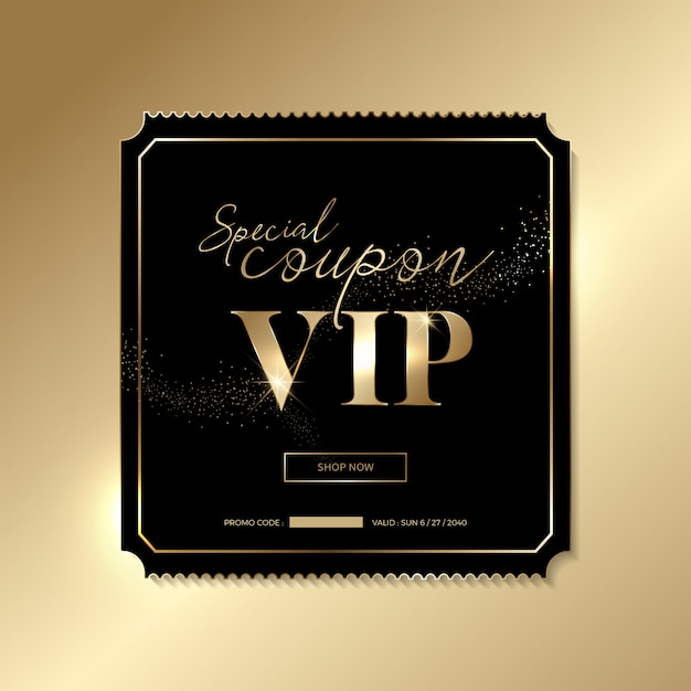 Luxe VIP-uitnodigingen en couponachtergronden