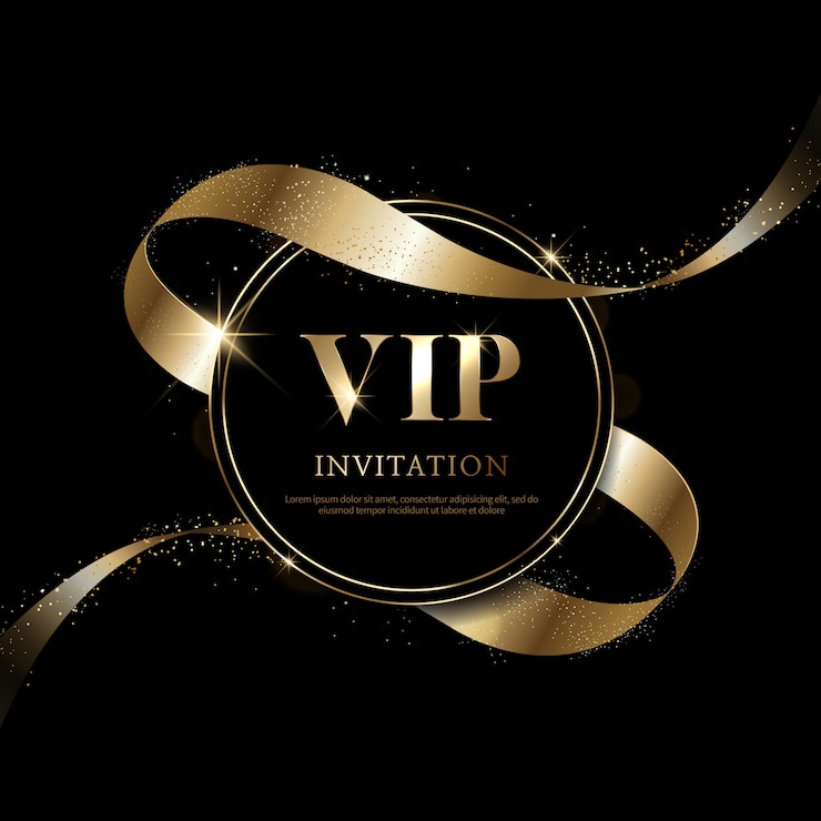 Vector luxe vip-uitnodigingen en couponachtergronden
