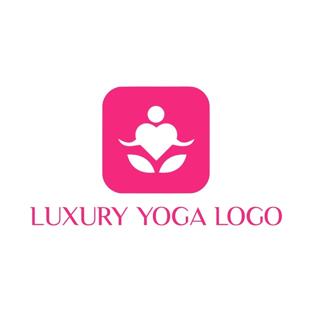 Vector luxe yoga fitness-logo