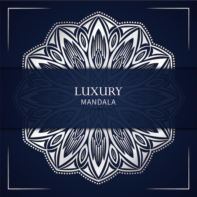 luxe zilveren mandala