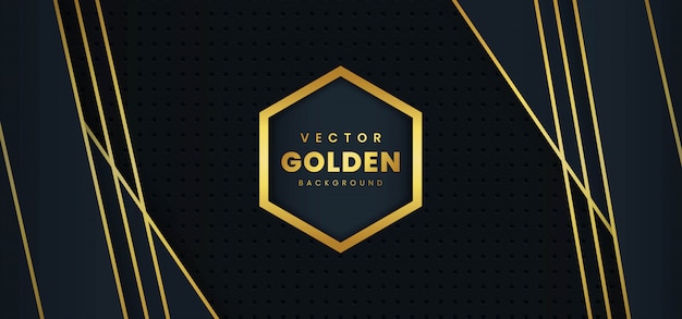 Luxeachtergrond met gouden Vector