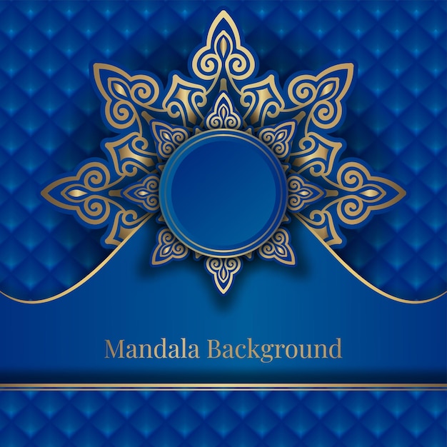 Luxeachtergrond met mandalaornament