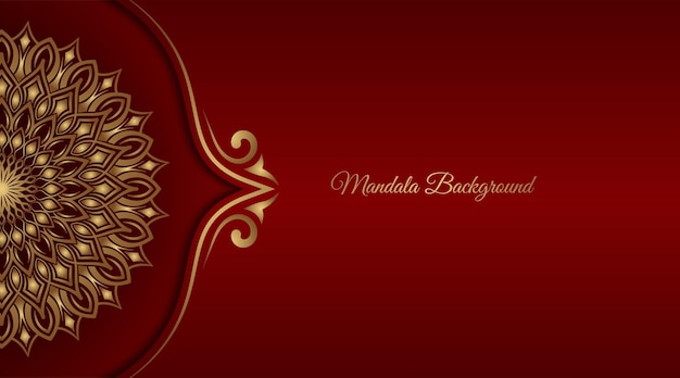 Luxeachtergrond met mandalaornament