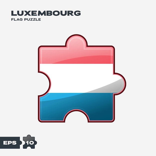 Luxembourg Flag Puzzle