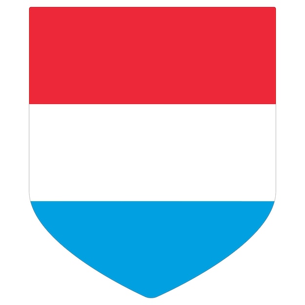 Вектор Форма флага люксембурга форма дизайна флага люксембурга