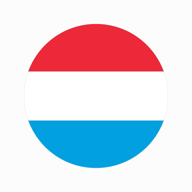 Luxembourg flag simple illustration for independence day or election