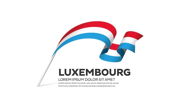 Luxembourg flag vector